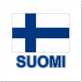 The Pride of Finland - Finnish National Flag Design (Finnish Text) Posters and Art